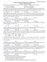 Đề thi và đáp án tham khảo thi thử THPT quốc gia môn hoá  (3)