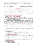 Kế hoạch thi HK2 cấp THCS năm học 2010-2011