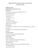 Định hướng ôn thi vào 10-THPT năm học 2011-2012