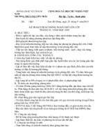 Kế hoạch NGLL tháng 10/2010