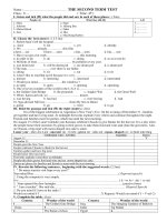 ĐỀ THAM KHẢO HKII  ANH 8