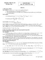 Đề thi thử ĐH số 1- Thử sức trước kì thi 2011