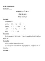 Bài kiểm tra số 3 lớp 9 (tham khảo)