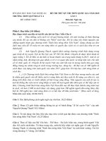 Đề thi thử môn văn của các trường THPT vào đại học năm 2015 (Kèm đáp án chi tiết)