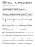 THI THU DH LAN 1 - THPT GIA DINH TP.HCM