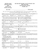 THI THỬ ĐH CHUYÊN LÊ QUÝ ĐÔN QUẢNG TRỊ