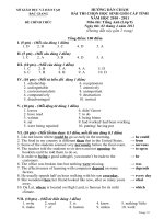 Dap an HSG Tinh Bac Giang 2010-2011