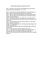 đề cương ôn tập môn sinh 8 học kỳ II