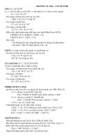 Kiến thức cơ bản Kiểm Tra Chương 6 - OXI-LƯU HUỲNH
