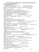 de cuong hoc ky 2 nam 2011