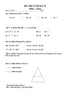 THI ON THI CUOI NAM- lop 1