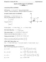Dang lượng giác của số phức