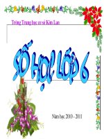Giáo án bồi dưỡng thao giảng số học 6 bài Phép cộng và phép nhân tham khảo (7)
