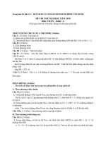 ÔN THI ĐAI HOC TRUNG TÂM LTĐH TRÍ ĐỨC