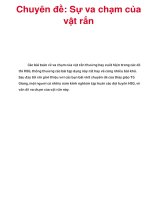 CHUYÊN ĐÊ BỒI DƯỠNG HỌC SINH GIỎI LÝ SỰ VA CHẠM CỦA VẬT RẮN