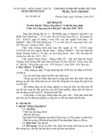 Kế hoạch thi TPT đội huyện Thường Xuân năm 2011