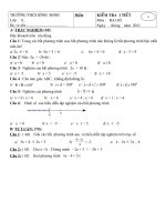 3 đề kiểm tra chương 4 ĐS 8 có ĐAMT