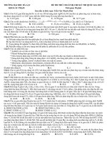 Đề thi và đáp án tham khảo thi thử THPT quốc gia môn hoá  (13)