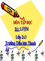 Tập đọc tuần 33 thứ tư bài Lượm