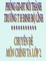 Chuyên đề môn CHÍNH TẢ lớp 2 năm 2011