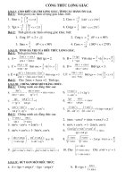 Giá trị lượng giác-Biểu thức lượng giác