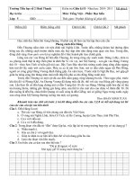 Đề KT Giữa kì II - Môn T.Việt  lớp 5 (2010 - 2011)