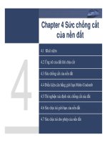 CHAPTER 4 SỨC CHỐNG CẮT CỦA NỀN ĐẤT