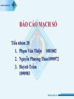 Thiết kế một mạch mã hóa ( không ưu tiên ) từ 4 đường sang 2 đường , có ngõ vào ngõ ra đều tác động ở mức cao. Sử dụng diode và điện trở.