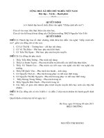 Quyết định thành lập ban tổ chức đêm văn nghệ 