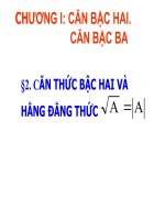 Bài giảng đại số 9 Bài Căn bậc hai và hằng đẳng thức căn bậc hai của a bình phương (3)