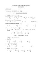 bộ câu hỏi trắc nghiệm môn toán lớp 7