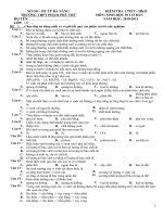 Kiểm tra 1 tiết- sinh học 10 hk2