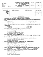 Đề Cuối KI Khoa Sử Địa Lớp 4  10_11