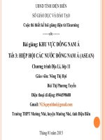 Slide ĐỊA LÍ 11 Bài HIỆP HỘI CÁC NƯỚC ĐÔNG NAM Á (ASEAN)_ N.T Hợi ft Phương tuyến
