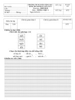 Đề Tiếng Việt  từ lớp 1 đến lớp 5 GKI-09-10