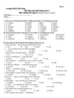 De Khao sat cuoi ky II lop 8