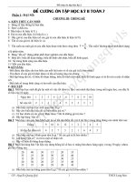 ĐỀ CƯƠNG ÔN TẬP HKII - TOÁN 7 (key)