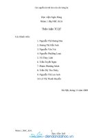 Thảo luận Các nguồn tài trợ cho thiếu hụt cán cân vãng lai