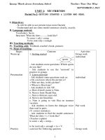 Giáo án tiếng anh lớp 8