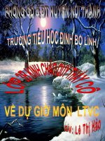 LTVC: Nhân hóa (Tuần 33) - Lớp 3