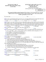 de thi thu THPT phan thuc truc lan 2 môn hóa năm 2015