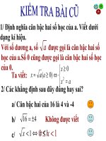 Bài giảng đại số 9 Bài Căn bậc hai và hằng đẳng thức căn bậc hai của a bình phương (4)