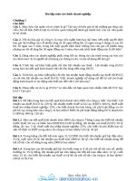 Bài tập bộ môn Tài chính doanh nghiệp