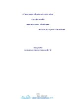 Tài liệu tư vấn hiệp ước BASEL về vốn mới