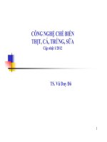 công nghệ chế biến thịt cá trứng sữa vũ duy đô