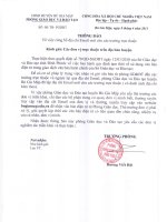 Thông báo địa chỉ mail cho các trường học