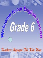 Giáo án tham khảo bồi dưỡng thao giảng, thi GV Anh 6 Unit 5 Things I do (87)