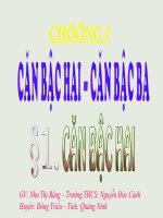 Giáo án tham khảo bồi dưỡng thao giảng Đại số 9 Bài Căn thức bậc hai (13)
