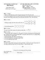 Đề thi HSG môn Toán tỉnh Bình Thuận 10-11