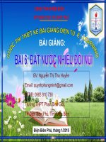 Slide Địa lí 12 BÀI 6 ĐẤT NƯỚC NHIỀU ĐỒI NÚI _Thu Huyền